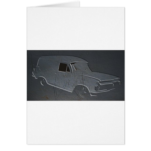 Eh-panelskåpbil Hälsningskort (Framsidan)