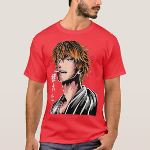 Ehausted Samurai Kanji Japan Anime Mask Demon Yan T Shirt
