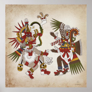 Ehecatl & Tezcatlipoca affisch