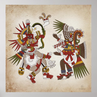 Ehecatl & Tezcatlipoca Poster