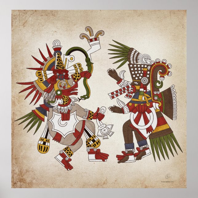 Ehecatl & Tezcatlipoca Poster (Framsidan)