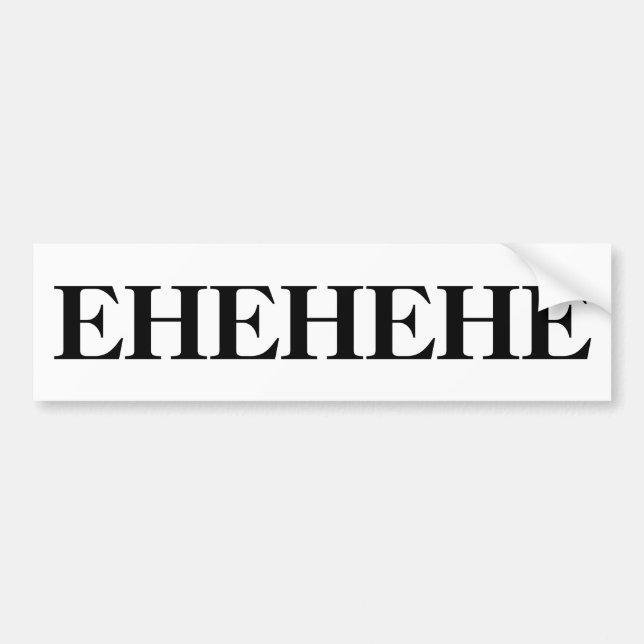 EHEHEHE-bildekal Bildekal (Framsidan)