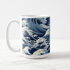 Ehemerala Vapensköldar: Hokusai Vågar Reimaged Kaffemugg