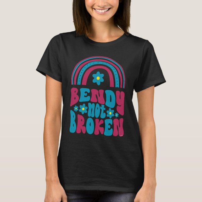 Ehlers Danlos Awareness  Bendy Not Broken T Shirt (Framsida)