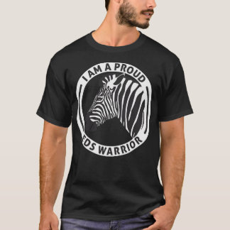 Ehlers Danlos Awareness Proud EDS Warrior Zebra T Shirt