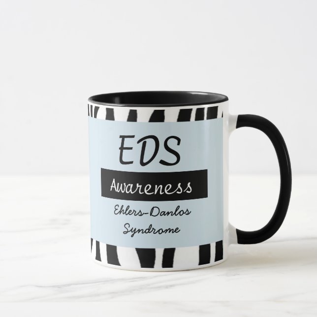 Ehlers-Danlos syndrom EDS-medvetandehöjande Kaffe  Mugg (Höger)