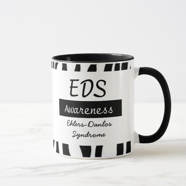 Ehlers-Danlos syndrom EDS-medvetandehöjande Kaffe  Mugg (Höger)