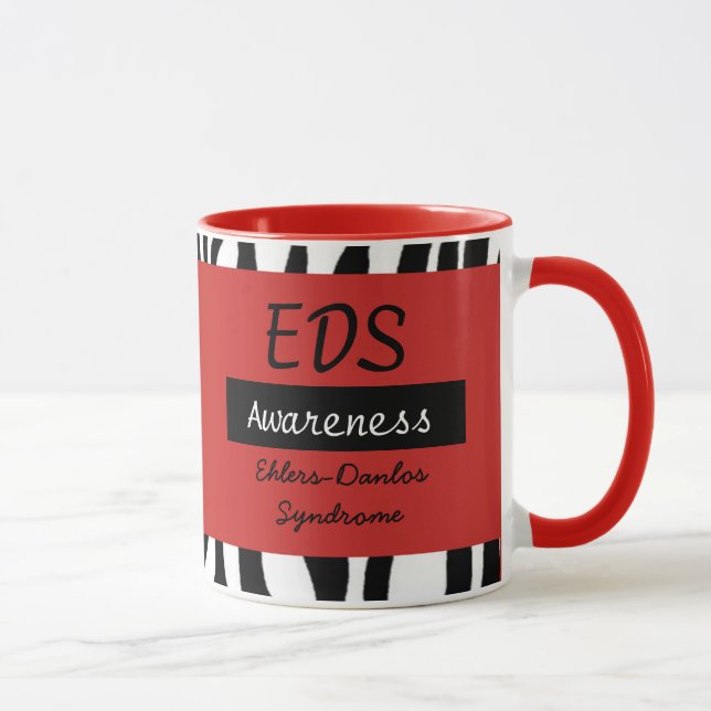 Ehlers-Danlos syndrom EDS medvetenhet Kaffe Mugg (Höger)