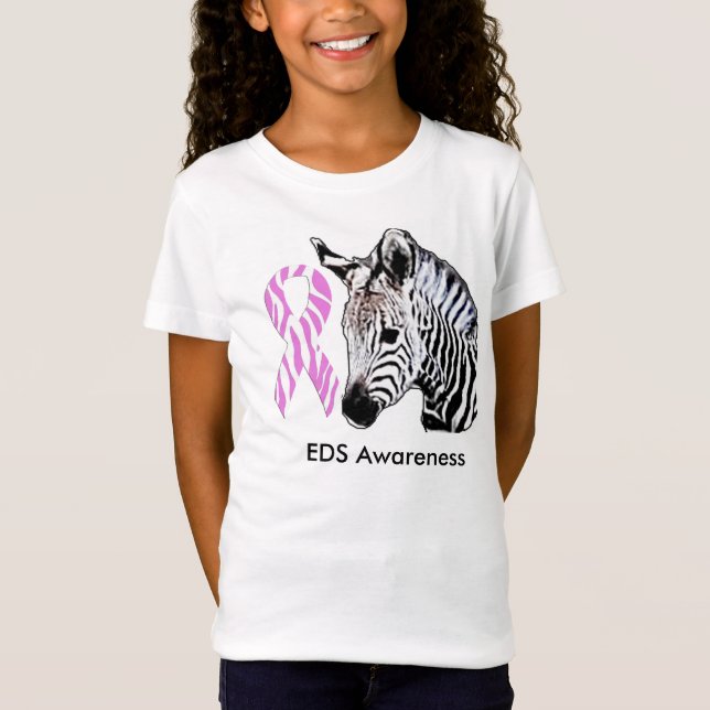 Ehlers-Danlos syndrom medvetenhet T-shirt (Framsida)