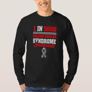 Ehlers Danlos Syndrome Awareness 1 in 5000 Warrior T Shirt