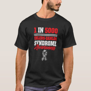 Ehlers Danlos Syndrome Awareness 1 in 5000 Warrior T Shirt