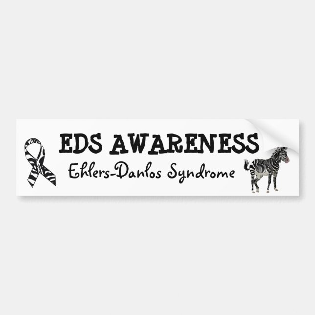 Ehlers-Danlos syndrome Awareness Bumper Sticker Bildekal (Framsidan)
