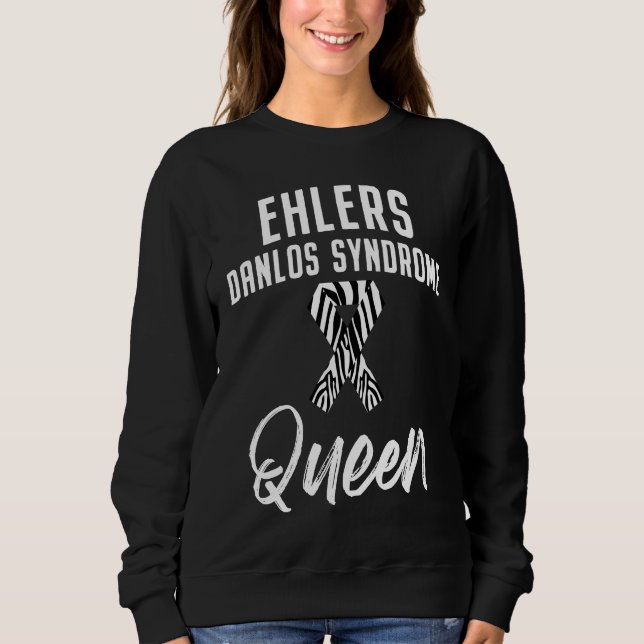 Ehlers Danlos Syndrome Awareness Queen Warrior Sur T Shirt (Framsida)