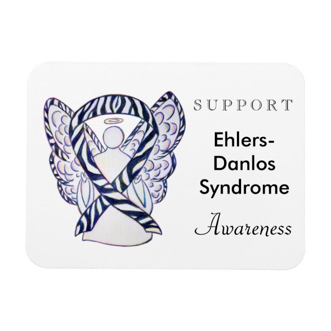 Ehlers-Danlos Syndrome Awareness Ribbon Magnets Magnet (Horisontell)