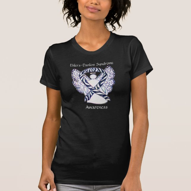 Ehlers-Danlos Syndrome Awareness Ribbon Shirts Tee (Framsida)