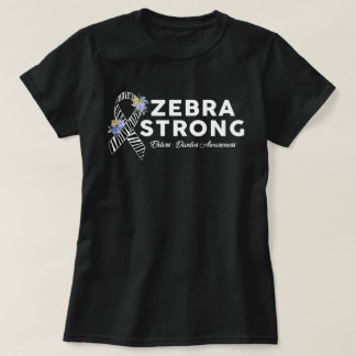 Ehlers-Danlos Syndrome Awareness Zebra Strong T Shirt