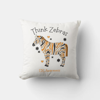 Ehlers Danlos Syndrome Cozy Zebra Throw Pillow Kudde