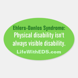 Ehlers-Danlos Syndrome (EDS) Sticker Ovalt Klistermärke