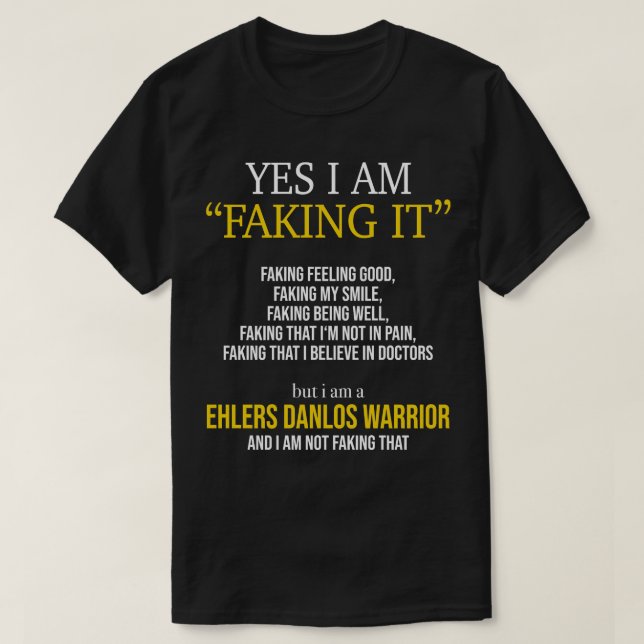 Ehlers Danlos Syndrome Ja, jag gör det T Shirt (Design framsida)
