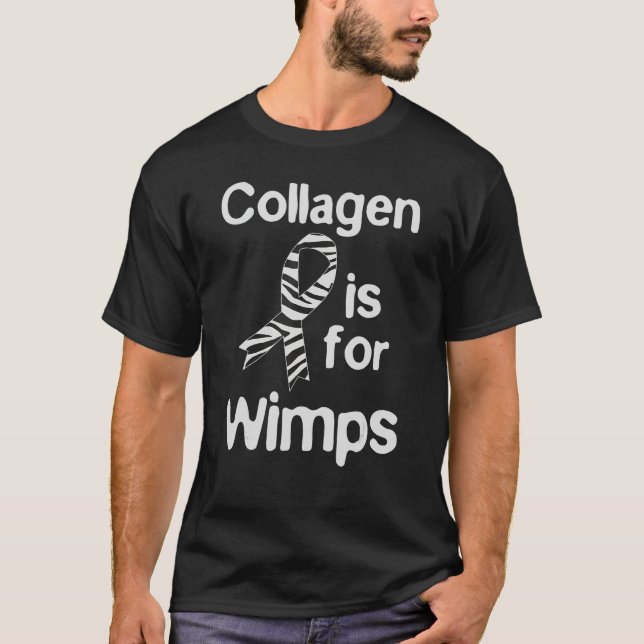 Ehlers Danlos Syndrome - kollagen är för schimpans T Shirt (Framsida)