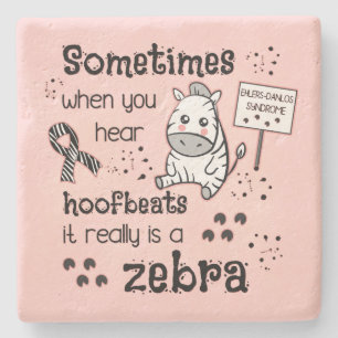 Ehlers-Danlos Syndrome Zebra Awareness Stenunderlägg