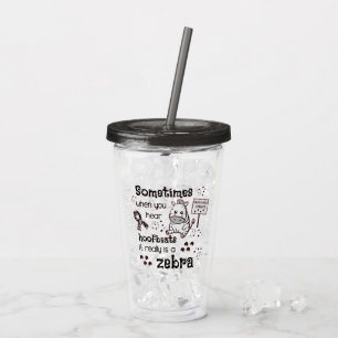 Ehlers-Danlos Syndrome Zebra Awareness Take Away Mugg