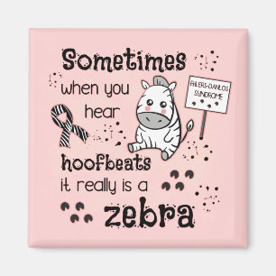 Ehlers-Danlos Syndrome Zebra-medvetande Magnet