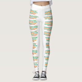 Ehlers Danlos tecken & inspirera orddamasker Leggings