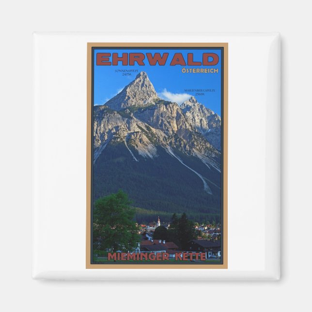 Ehrwald - Sonnenspitze Magnet (Framsidan)