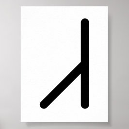 EHWAZ Nordisk runa (Häst, Partnerskap, Rörelse) | Poster