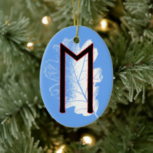 Ehwaz Viking Rune Yule Ornament - Loyalty!