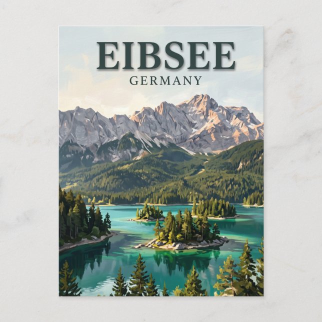 Eibsee Tyskland Vykort (Framsida)