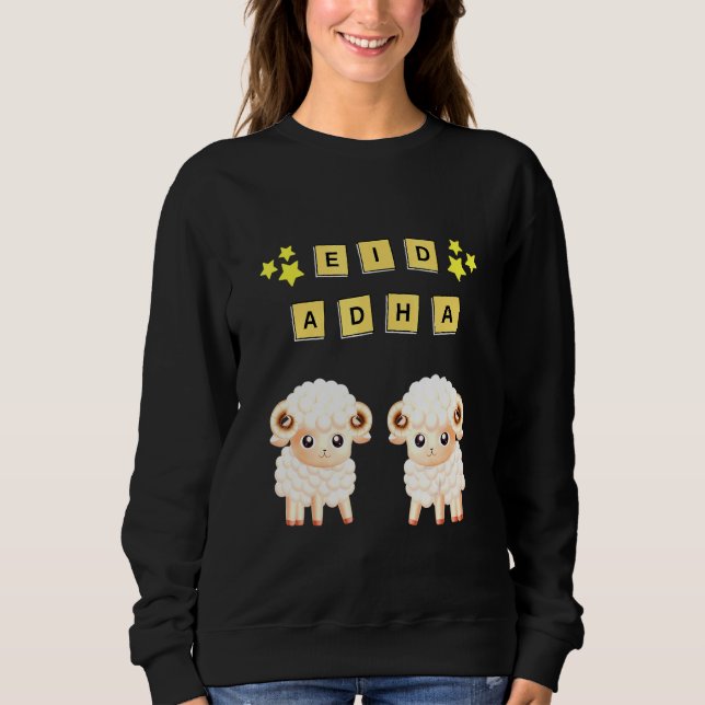 Eid Adha Mubarak Eid Muslims T Shirt (Framsida)