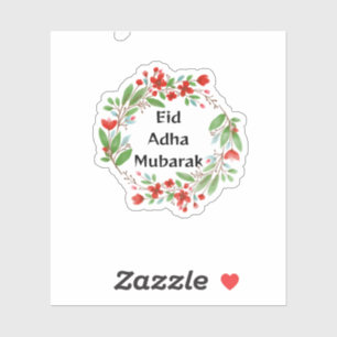 Eid Adha Mubarak English Klistermärken