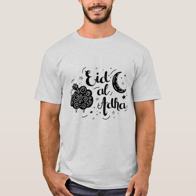 eid adha mubarak för alla muslimer i världen t shirt (Framsida)