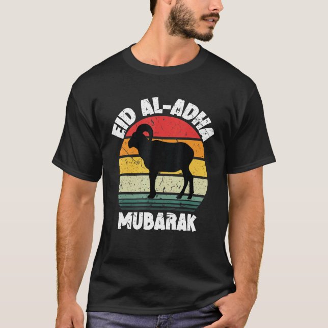 eid adha outfits eid mubarak för manar barn t shirt (Framsida)