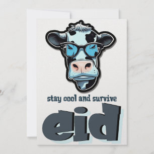 Eid Adha Roligt Meme- Get på semesterläge Julkort