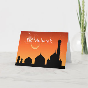 Eid aftonhimmel - hälsningkort helgkort