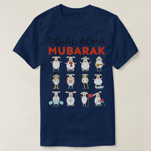 Eid Al Adha Eid Mubarak Lycklig Eid Day Muslim (31 T Shirt (Design framsida)
