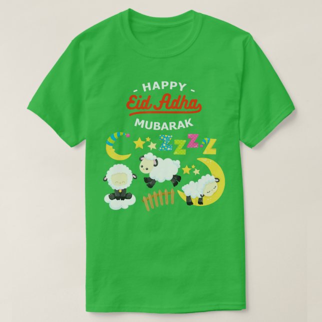 Eid Al Adha Eid Mubarak Lycklig Eid Day Muslim 38 T Shirt (Design framsida)