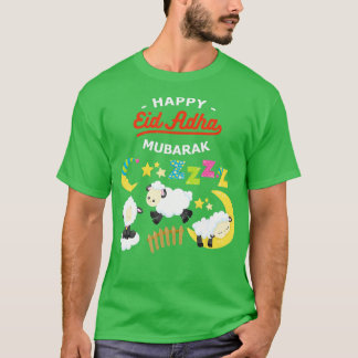 Eid Al Adha Eid Mubarak Lycklig Eid Day Muslim 38 T Shirt