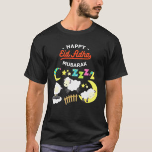 Eid Al Adha Eid Mubarak Lycklig Eid Day Muslim 3 T Shirt