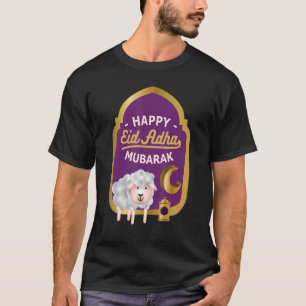 Eid Al Adha Eid Mubarak Lycklig Eid Day Muslim 4 T Shirt
