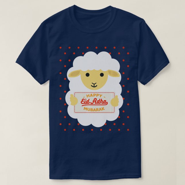 Eid Al Adha Eid Mubarak Lycklig Eid Day Muslim 50 T Shirt (Design framsida)
