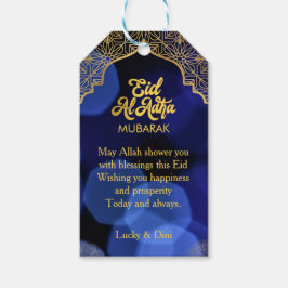 Eid Al Adha Golden Mandala Flat Helgdag Card Presentetikett