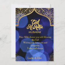 Eid Al Adha Guld-Mandala Platt Semesterkort
