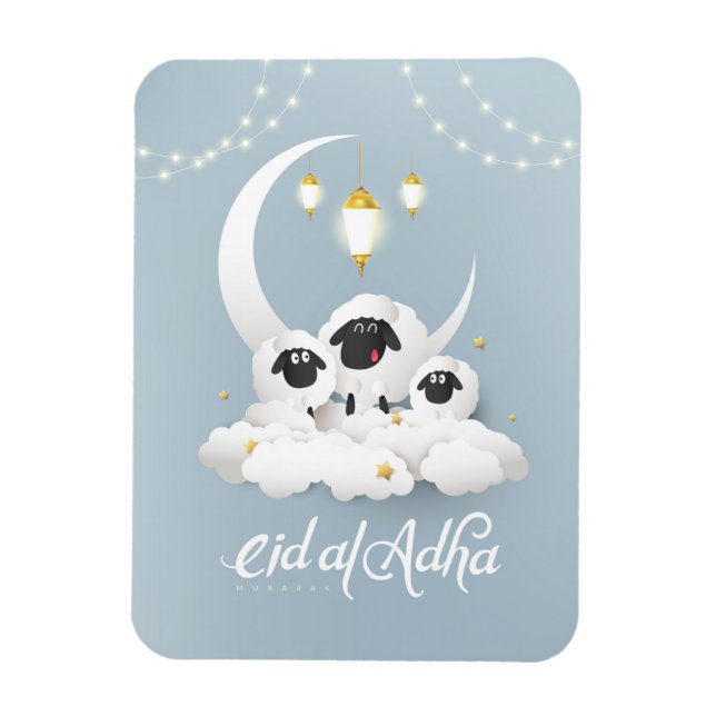 Eid-Al-Adha-Hälsning-kort-Helgdag Magnet (Vertikal)