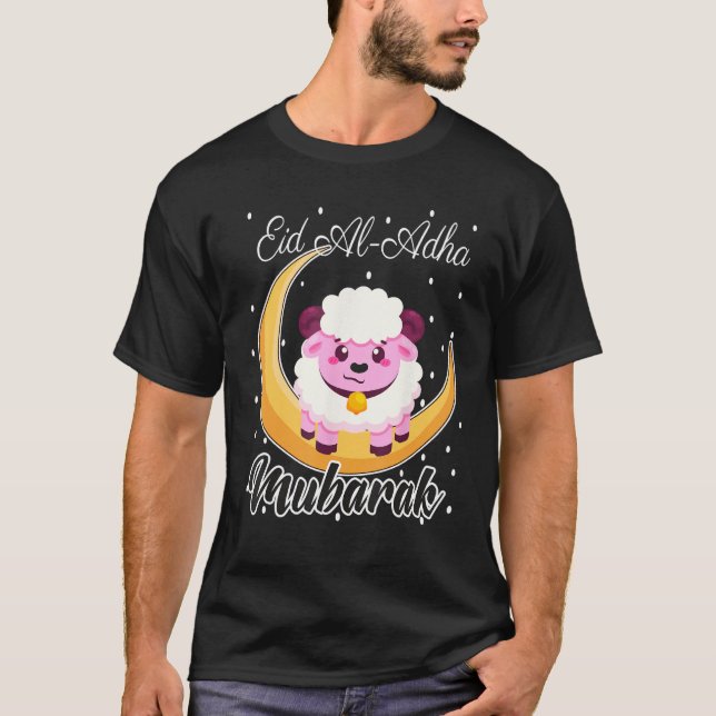 EID AL Adha Mubarak Cool Islamic Happy EID AL Adha T Shirt (Framsida)