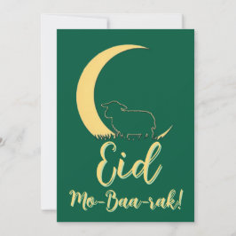 Eid Al Adha Mubarak Elegant Får Grattiskort Inbjudningar