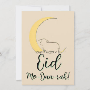 Eid Al Adha Mubarak Elegant Får Julkort Inbjudningar